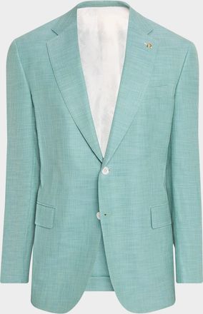 Stefano Ricci Men & apos;s Textured Cotton and Silk Single-Breasted Sport Coat