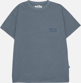 Kavu Mens KAVU Stack Cap T-Shirt - Stormy Weather - Navy - Size: 38