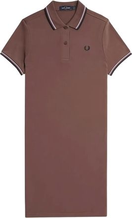 Fred Perry Mini-jurk met polokraag - Bruin