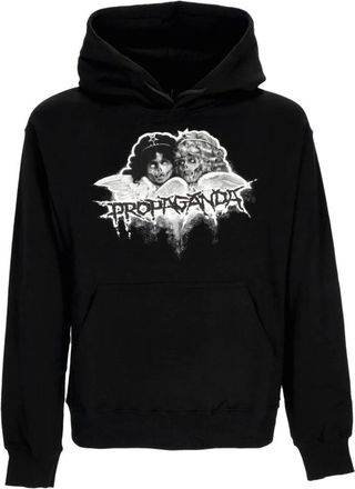 PROPAGANDA Zwarte Hoodie met Kangoeroezak - Heren - Hoodies - Zwart - XS - Katoen - Hoodies & sweatvesten