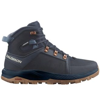Salomon Womens Outchill Ts Cswp Hiking Boots In Carbon/carbon/bering Sea