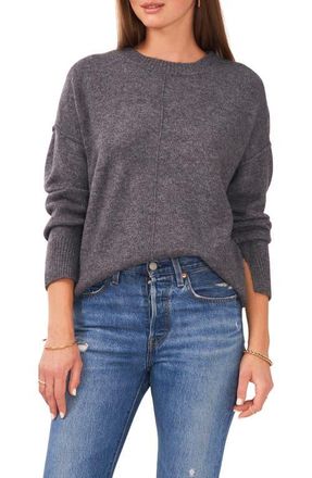 Vince Camuto Gradation Crewneck Sweater in Med Heather Grey at Nordstrom, Size Small