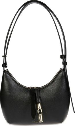 Furla zip goccia shoulder bag - Black