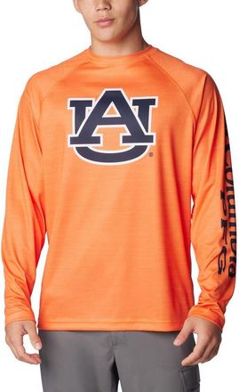 Columbia Mens Columbia Orange Auburn Tigers PFG Terminal Tackle Omni-Shade Raglan Long Sleeve T-Shirt at Nordstrom, Size Medium