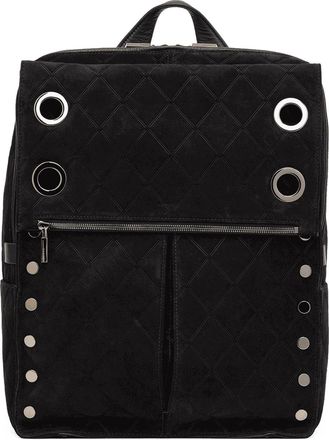 Hammitt Hammitt Montana Backpack Noir Diamond Suede Gunmetal XL