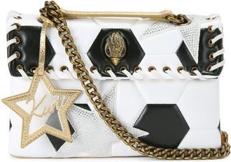 Kurt Geiger Kensington Footy Bag in White/black at Nordstrom