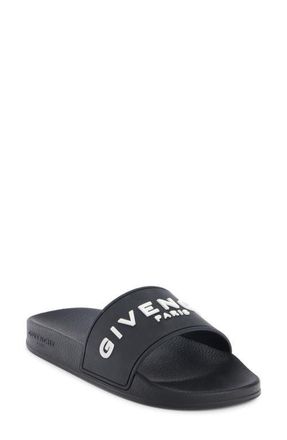 Givenchy Logo Slide Sandal in Black at Nordstrom, Size 11Us