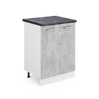 Vicco Mueble Bajo De Cocina R-line, Hormig&oacute;n, 60 Cm, Et Antracita