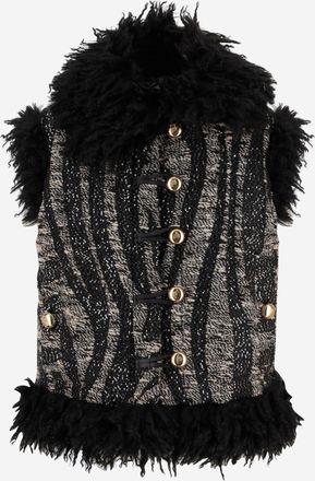 Emilio Pucci Emilio Pucci Wool Blend Vest met abstracte print