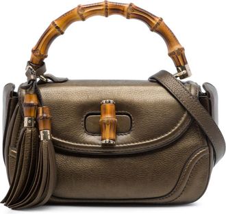 Gucci Pre-owned Gucci Medium Leather New Bamboo Satchel Ladies XN0ZDM4MPH4V63UK