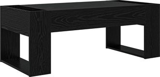 vidaXL Mesa De Caf&eacute; Roble Negro 110 X 50 X 41 Cm Madera De Ingenier&iacute;a Vidaxl