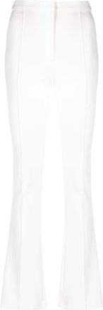 Patrizia Pepe skinny cut bootleg trousers - women - Polyamide/Cotton/Spandex/Elastane - 40 - White