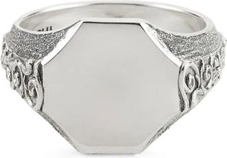 Emanuele Bicocchi Anello con finitura spazzolata - Argento