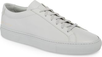 Common Projects Original Achilles Sneaker in Grey Leather at Nordstrom, Size 12Us