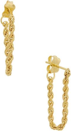 Italian Gold, Inc 10K 2.2Mm Rope Dangle Earrings