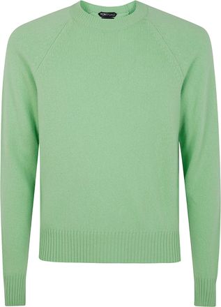 Tom Ford Felted Pure Cashmere Long Sleeves Crew Neck Sweater