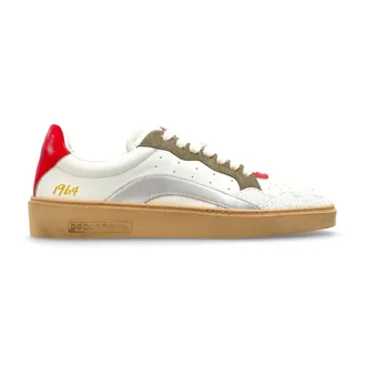 Dsquared2 Schoenen, Heren, Beige, 40 1/2 EU, Katoen, Rider Sneakers