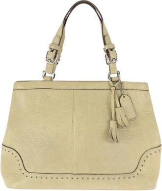 Coach Pre-owned Handbags, female, Beige, Size: ONE SIZE Pre-owned Handbag