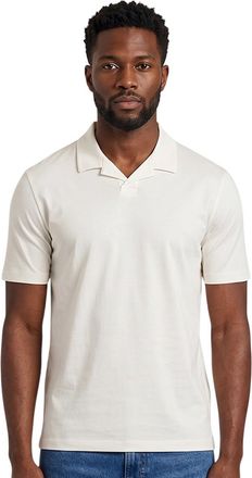 HUGO BOSS White Shirt Collar Polos