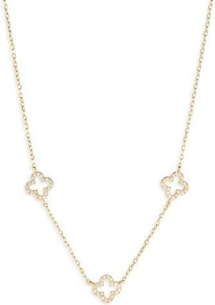 Argento Vivo Cutout Clover Necklace in Gold at Nordstrom Rack