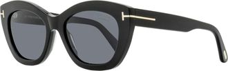 Tom Ford Womens Linda-02 Butterfly Sunglasses TF1285 01D Black 53mm