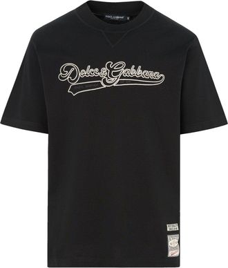 Dolce & Gabbana OVERSIZE LOGO T SHIRT Size: 50, colour: BLACK