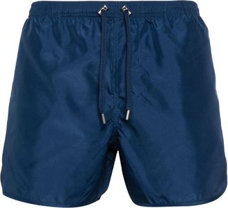 Neil Barrett logo-tag swim shorts - men - Polyamide/Polyester/Elastane - S - Blue