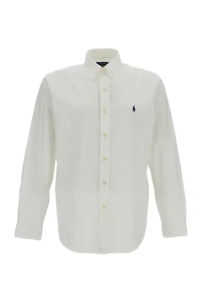 Polo Ralph Lauren Ultralight Cotton Twill Shirt with Iconic Pony Emblem