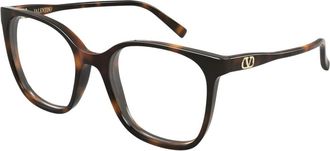 Valentino VLogo Optische Brilmontuur - Dames - Brillen - Bruin - 53 MM - Accessoires