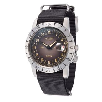 Glycine Mens Airman Vintage Noon Purist 40mm Automatic Watch