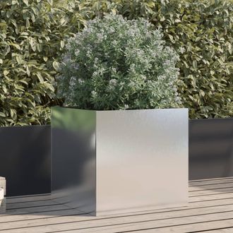 vidaXL Vidaxl - Jardinera De Acero Inoxidable Plateado 49x47x46 Cm