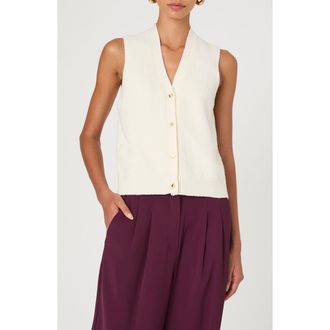 French Connection Vhari Sweater Vest in Porcelain Cream at Nordstrom Rack, Size X-Small