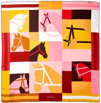 Gucci Printed Silk Jacquard Carre