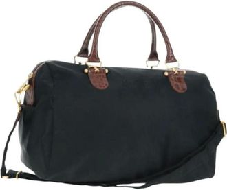 Balenciaga Pre-owned Weekend Bags, female, Black, Size: ONE SIZE Pre-owned Nylon Weekend Bag