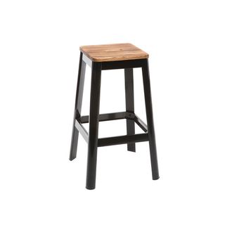 Miliboo Miliboo - Taburete De Bar Dise&ntilde;o Negro A75cm Nick