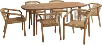 Macabane Conjunto de jard&iacute;n para 6 personas Miami