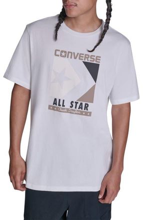 Converse Timeless Boxed Chevron T-Shirt in White 10A at Nordstrom, Size X-Large