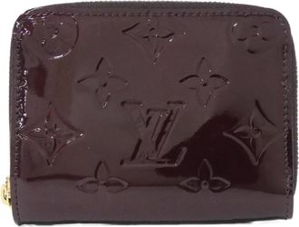 Louis Vuitton Vernis Amarante Leather Coin Purse/Coin Case (Pre-Owned)