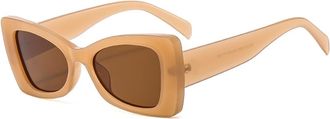 Generic Mens Vacation Outdoor Womens Driving Sunglasses(Brown)