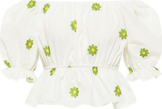 Mymo myMo Geborduurde Geknoopte Blouse osha