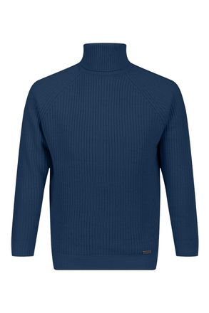 19V69 Mens Pullover Blue MATT NAVY Wool - Size X-Large