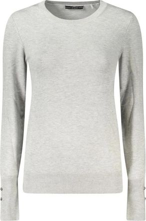 Guess Grijze Rhinestone Dames Trui - Dames - Ronde hals truien - Grijs - XL - Truien & Vesten