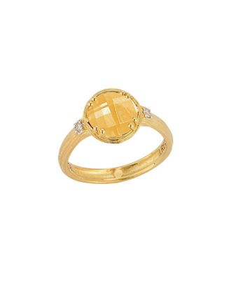 I.Reiss Company 14K 1.80 Ct. Tw. Diamond & Citrine Cocktail Ring