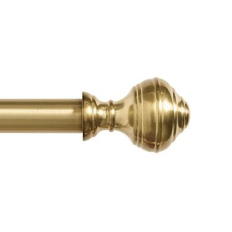 Ballard Designs Set of 2 Stacked Ball Drapery Finials - Brass, 1.25 - Ballard Designs