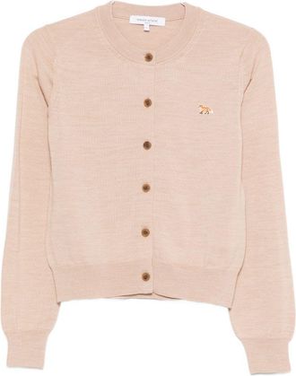 Maison Kitsun&eacute; C&aacute;rdigan de lana de zorro beb&eacute; de Maison Kitsune