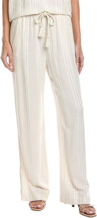 Bella Dahl Wide Leg Drawcord Linen-Blend Pant