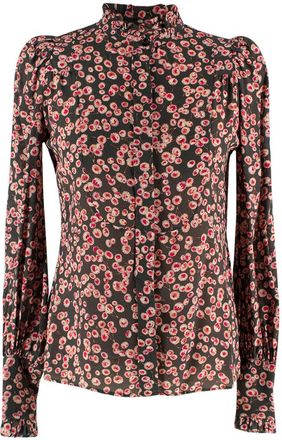 Isabel Marant Pink Floral Print Silk Blouse Size XS