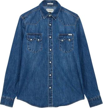 Roy Rogers ROY Rogers Shirts - Heren - Spijkeroverhemden - Blauw - L - Overhemden