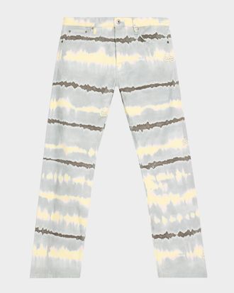 Off-white Men & apos;s Tie-Dye Straight Leg Jeans