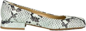 Bottega Veneta Tower Python-Print Ballerina Shoes